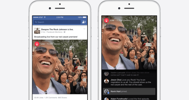 Facebook Live Mentions